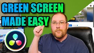 Davinci Resolve 17 Green Screen made EASY  Fusion Delta Keyer Tutorial [upl. by Eveiveneg]