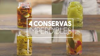 Cómo hacer 4 Conservas Imperdibles  Receta Rápida [upl. by Fortin334]