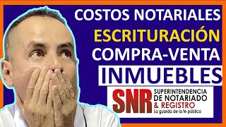 👉ESCRITURACIÓN de un INMUEBLE 2024💰GASTOS NOTARIALES compra y venta Colombia✅SIMULADOR [upl. by Sollie111]