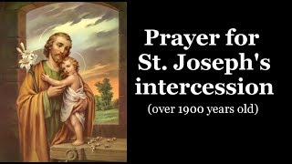 Prayer for St Josephs intercession [upl. by Brittney]