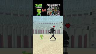 Peashooter vs Minecraft Mobs all part 2  Plants vs zombie  pvz memes minecraft shorts [upl. by Walcoff]