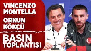 İzlandaTürkiye  Vincenzo Montella ve Orkun Kökçü Maç Önü Basın Toplantısı [upl. by Illac253]