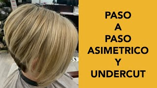 Como Cortar Asimetrico y Undercut [upl. by Addis147]