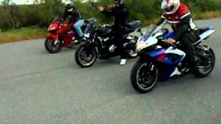 kawasaki z750 vs honda cbr [upl. by Nihs]