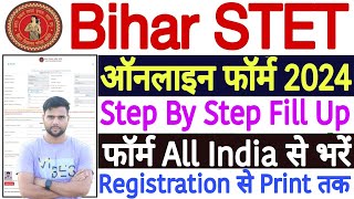 STET Form Fill Up 2024  Bihar STET Form Fill Up 2024  Bihar STET Online Form 2024 Step By Step [upl. by Agarhs]