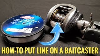 How To Put Line on a BAITCASTER [upl. by Ralip]