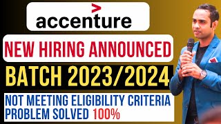 🔴Accenture Official Hiring 2024 Announced  Batch 20232024  Salary 46LPA [upl. by Eagle]