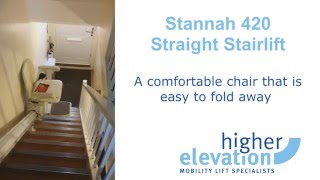 STANNAH 420 STRAIGHT STAIRLIFT [upl. by Nonrev]