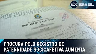 Procura pelo registro de paternidade socioafetiva aumenta 22 no Brasil  SBT Brasil 100824 [upl. by Atenaz]