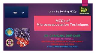 Microencapsulation Techniques MCQs  NDDS [upl. by Oluap]