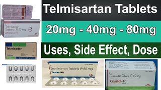 Telmisartan tablets 40 mg 20 mg 80 mg in Hindi  Pharmacology  uses side effect Dosage [upl. by Mccollum188]