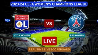 Lyon Vs PSG LIVE Score UPDATE Today 202324 UEFA Womens Champions League Semi Finals Game 1 Football [upl. by Grand]