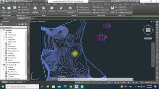 Civil 3d contour analysis in different colors ranges [upl. by Rudolph953]