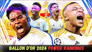 Ballon dOr 2024 Power Rankings  Who Won Ballon dOr 2024 [upl. by Attenat939]