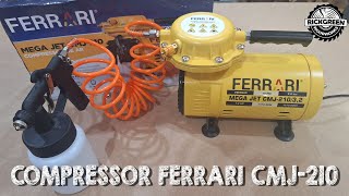 Compressor de Ar Direto Ferrari Mega Jet CMJ210  Pequena e Potente [upl. by Filippa]