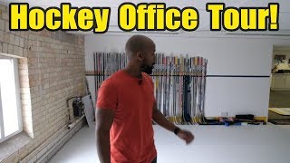 UK Ice Hockey Youtuber Office  Exclusive Tour of Hockey Tutorial Studio [upl. by Florri]