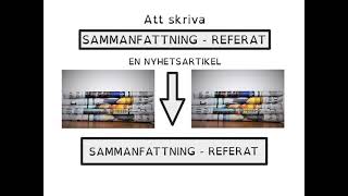 How to Learn Swedish  Att skriva SAMMANFATTNING  REFERAT [upl. by Norga573]