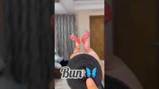 Quick amp Easy Beautiful Bun Hairstyle ✨💕shorts ytshorts hair hairstyle [upl. by Wilek]