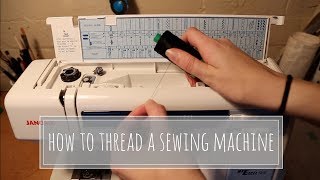 How To Thread A Sewing Machine  Janome MyExcel 18W [upl. by Gardy108]