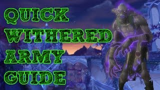 QUICK GUIDE  WITHERED ARMY TRAINING [upl. by Lenni]