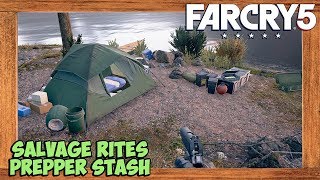 Far Cry 5 Salvage Rites Prepper Stash Location [upl. by Yelrebmik]