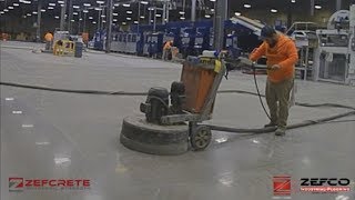 Industrial Concrete Floor Polishing  Zefcrete  A Polished Concrete System [upl. by Luisa]