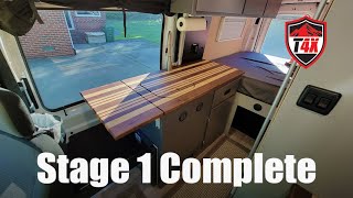 Stage 1 Is Finally Done Ford Transit Trail Camper Build Series E5 [upl. by Nogam]