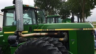 1983 John Deere 8850 4WD Tractor Sold for 44000 on Jamaica IA Farm Auction 82418 [upl. by Neomah]