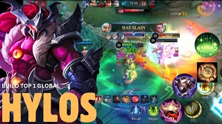 HYLOS BEST BUILD 2024  SOLO RANK PUSH WITH HYLOS  MLBB [upl. by Fiedler]