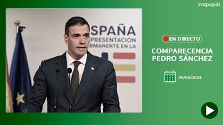 🔴 EN DIRECTO  Comparecencia de Pedro Sánchez [upl. by Cornia]