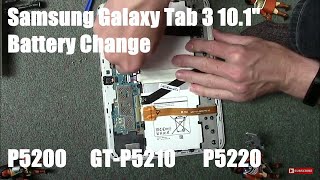 Samsung Galaxy Tab 3 P5200 GTP5210 P5220 101quot Battery Change [upl. by Malchy]