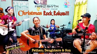 CHRISTMAS ROCK Live Jamming FatherDaughters amp Son [upl. by Gilroy]