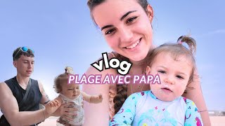 JOURNÉE PLAGE AVEC PAPA bébé 15mois 19 [upl. by Swagerty855]