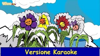 Fiocco di neve tutto bianco  Cantare Karaoke Versione Canzone per cambini  Yleekids [upl. by Acherman]