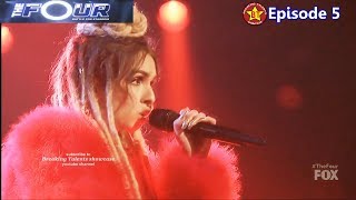 Zhavia vs Ash Minor Performance ampComments The Four S01E05 Ep 5 [upl. by Anilahs]