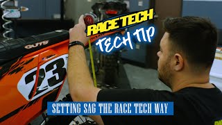 TECH TIP  Setting sag the Race Tech way [upl. by Hanan]