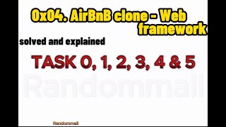 0x04 AirBnB clone  Web framework [upl. by Millham81]