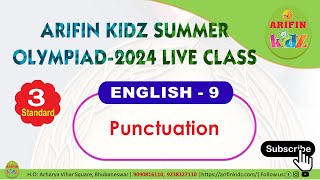 Std3 ENGLISH9 Punctuation class by Arifinkidz [upl. by Zetrok]