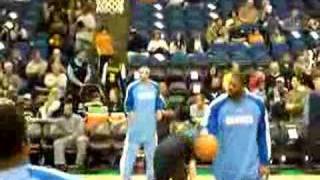 Allen Iverson in warm up UNREAL [upl. by Notseh240]