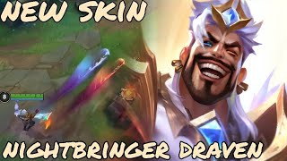 Wild Rift PBE SERVER ADC NEW SKIN NIGHTBRINER DRAVEN FULL GAMEPLAY [upl. by Strohl]