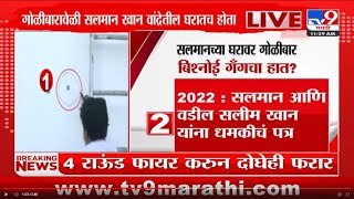 Salman Khanच्या घरावरील गोळीबाराचा CCTV समोर सलमानच्या घरावर गोळीबार बिश्नोई गँगचा हात [upl. by Meelas]