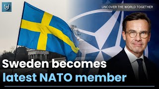 Sweden becomes latest NATO member  Hungary approves accession [upl. by Tayler346]