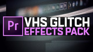 FREE VHS Glitch Effects Pack  Premiere Pro [upl. by Ecyt]