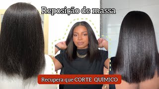 COMO FAZER REPOSIÇÃO DE MASSA PARA ENCORPAR AS PONTAS DO CABELO  QUAIS MÁSCARAS USAR [upl. by Eceela]