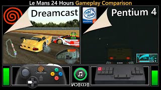 Le Mans 24 Hours Dreamcast vs PC w Pentium 4 Gameplay Comparison [upl. by Eimmak853]