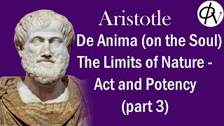 Aristotle De Anima Actuality and Potentiality pt 3 [upl. by Rehpotsyrk]