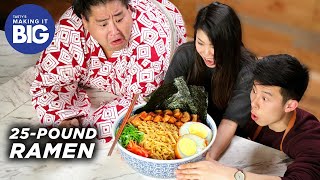 We Made A Giant 25Pound Ramen Bowl For A Sumo Wrestler • Tasty [upl. by Lombard]