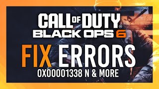 Fix Startupup Crashes  0xc0000005 N amp 0x00001338 N  Black Ops 6  Simple Guide [upl. by Sseb517]