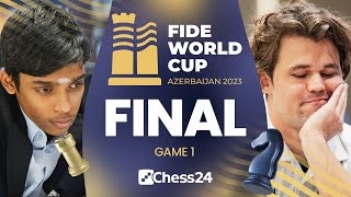 Magnus vs Pragg Is the World 1 Ready For the Future  Game 1  FIDE World Cup Final 2023 [upl. by Eilrak]