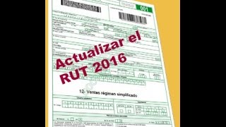 Como Actualizar el Rut Con Mecanismo Digital 2016 [upl. by Eugenius]